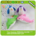 ocean animal series penguin and dolphins rubber eraser